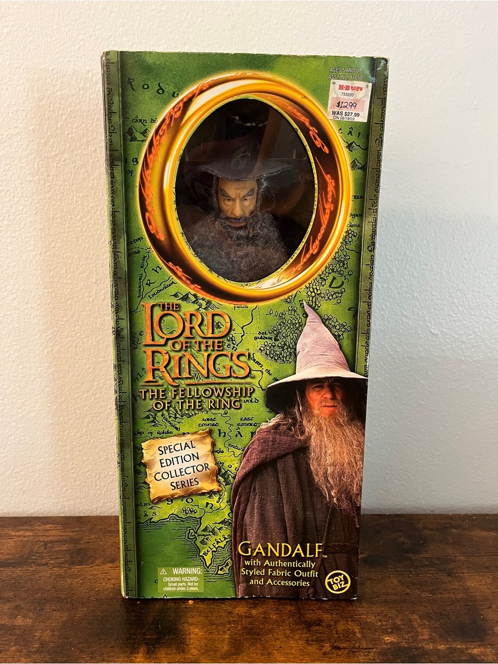 Lord of the Rings LOTR Gandalf 12" Figure Vintage 2001 MISB ToyBiz Sealed NEW